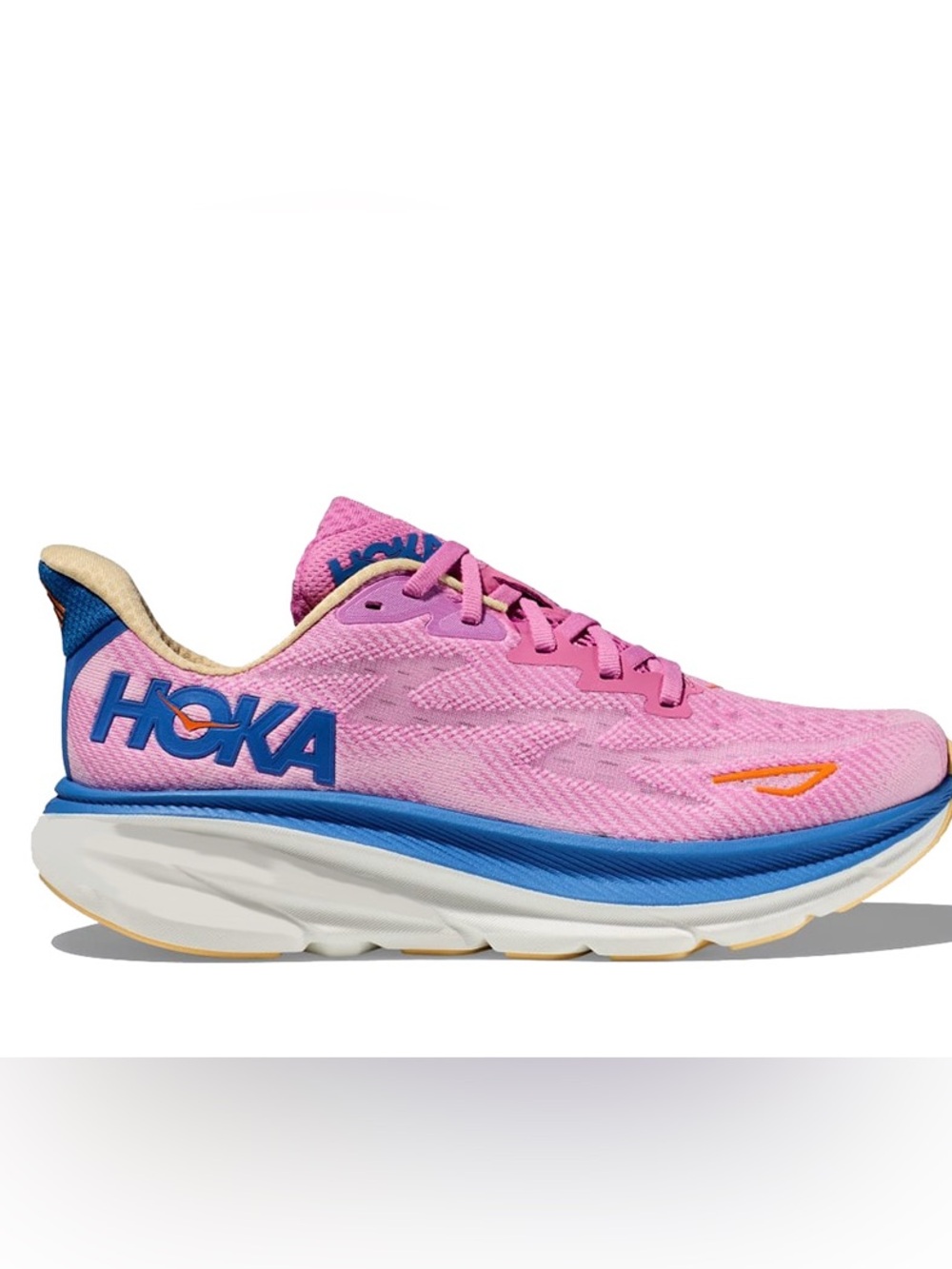 Hoka One One Women's Pink and Blue Road Running Shoe
